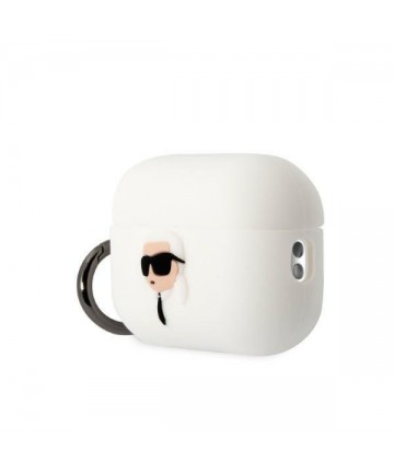 Karl Lagerfeld KLAP2RUNIKH AirPods Pro 2 cover white/white Silicone Karl Head 3D