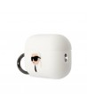 Karl Lagerfeld KLAP2RUNIKH AirPods Pro 2 cover white/white Silicone Karl Head 3D