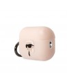 Karl Lagerfeld KLAP2RUNIKP AirPods Pro 2 cover pink/pink Silicone Karl Head 3D