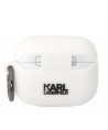 Karl Lagerfeld KLAPRUNCHH AirPods Pro cover white/white Silicone Choupette Head 3D