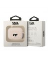 Karl Lagerfeld KLAPRUNCHP AirPods Pro cover pink/pink Silicone Choupette Head 3D