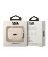 Karl Lagerfeld KLAPRUNIKP AirPods Pro cover pink/pink Silicone Karl Head 3D