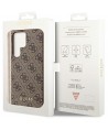 Guess GUHCS23LG4GFBR S23 Ultra S918 brown/brown hard case 4G Metal Gold Logo