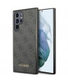 Guess GUHCS23LG4GFGR S23 Ultra S918 grey/grey hardcase 4G Metal Gold Logo