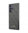 Guess GUHCS23LG4GFGR S23 Ultra S918 grey/grey hardcase 4G Metal Gold Logo