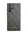 Guess GUHCS23LG4GFGR S23 Ultra S918 grey/grey hardcase 4G Metal Gold Logo