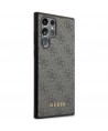 Guess GUHCS23LG4GFGR S23 Ultra S918 grey/grey hardcase 4G Metal Gold Logo