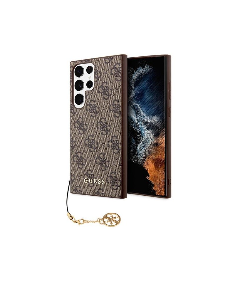 Guess GUHCS23LGF4GGR S23 Ultra S918 grey/grey hardcase 4G Charms Collection