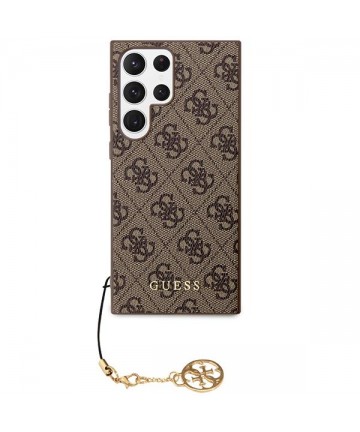 Guess GUHCS23LGF4GGR S23 Ultra S918 grey/grey hardcase 4G Charms Collection