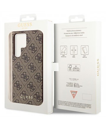 Guess GUHCS23LGF4GGR S23 Ultra S918 grey/grey hardcase 4G Charms Collection