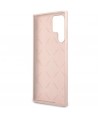Guess GUHCS23LLSLMGPP S23 Ultra S918 pink/pink hardcase Silicone Script Metal Logo