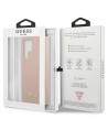 Guess GUHCS23LLSLMGPP S23 Ultra S918 pink/pink hardcase Silicone Script Metal Logo