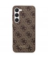 Guess GUHCS23SG4GFBR S23 S911 brown/brown hard case 4G Metal Gold Logo