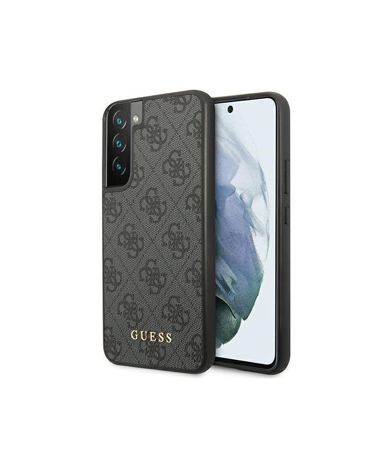 Guess GUHCS23SG4GFGR S23 S911 grey/grey hardcase 4G Metal Gold Logo