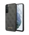 Guess GUHCS23SG4GFGR S23 S911 grey/grey hardcase 4G Metal Gold Logo