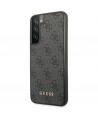 Guess GUHCS23SG4GFGR S23 S911 grey/grey hardcase 4G Metal Gold Logo