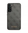 Guess GUHCS23SG4GFGR S23 S911 grey/grey hardcase 4G Metal Gold Logo