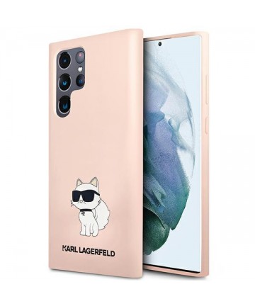 Karl Lagerfeld KLHCS23LSNCHBCP S23 Ultra S918 hardcase pink/pink Silicone Choupette