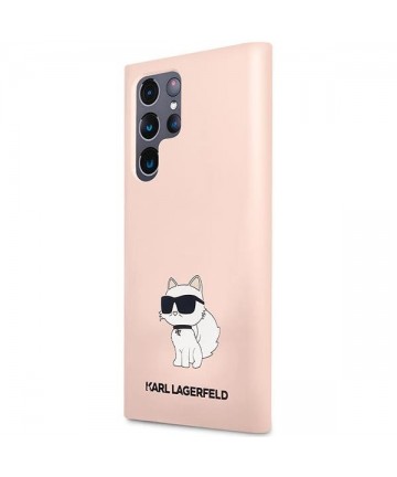 Karl Lagerfeld KLHCS23LSNCHBCP S23 Ultra S918 hardcase pink/pink Silicone Choupette