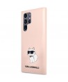 Karl Lagerfeld KLHCS23LSNCHBCP S23 Ultra S918 hardcase pink/pink Silicone Choupette
