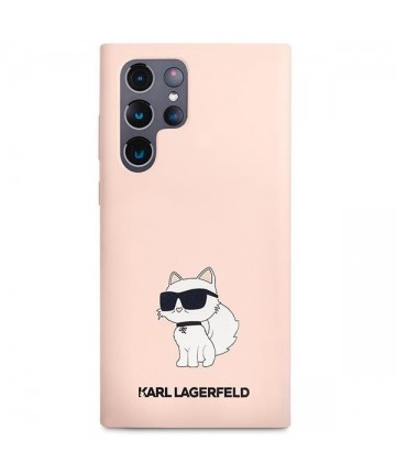 Karl Lagerfeld KLHCS23LSNCHBCP S23 Ultra S918 hardcase pink/pink Silicone Choupette