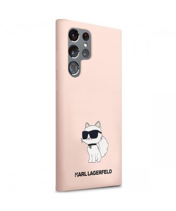 Karl Lagerfeld KLHCS23LSNCHBCP S23 Ultra S918 hardcase pink/pink Silicone Choupette