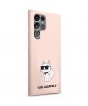Karl Lagerfeld KLHCS23LSNCHBCP S23 Ultra S918 hardcase pink/pink Silicone Choupette