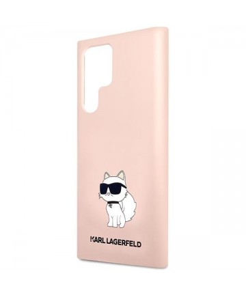 Karl Lagerfeld KLHCS23LSNCHBCP S23 Ultra S918 hardcase pink/pink Silicone Choupette