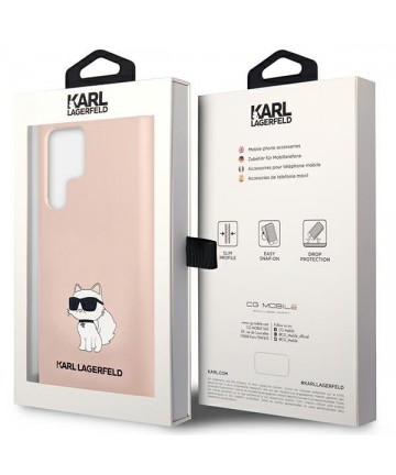Karl Lagerfeld KLHCS23LSNCHBCP S23 Ultra S918 hardcase pink/pink Silicone Choupette