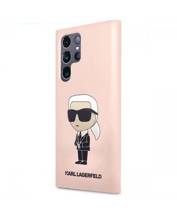 Karl Lagerfeld KLHCS23LSNIKBCP Sam S23 S918 Ultra hardcase pink/pink Silicone Ikonik