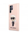 Karl Lagerfeld KLHCS23LSNIKBCP Sam S23 S918 Ultra hardcase pink/pink Silicone Ikonik