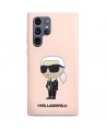 Karl Lagerfeld KLHCS23LSNIKBCP Sam S23 S918 Ultra hardcase pink/pink Silicone Ikonik