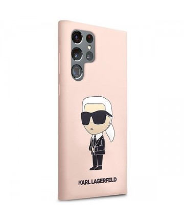 Karl Lagerfeld KLHCS23LSNIKBCP Sam S23 S918 Ultra hardcase pink/pink Silicone Ikonik