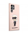 Karl Lagerfeld KLHCS23LSNIKBCP Sam S23 S918 Ultra hardcase pink/pink Silicone Ikonik