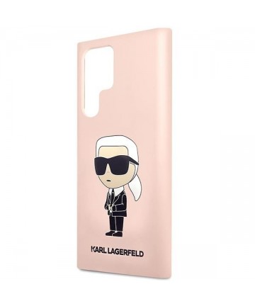 Karl Lagerfeld KLHCS23LSNIKBCP Sam S23 S918 Ultra hardcase pink/pink Silicone Ikonik