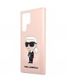 Karl Lagerfeld KLHCS23LSNIKBCP Sam S23 S918 Ultra hardcase pink/pink Silicone Ikonik