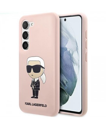 Karl Lagerfeld KLHCS23MSNIKBCP S23+ S916 hardcase pink/pink Silicone Ikonik