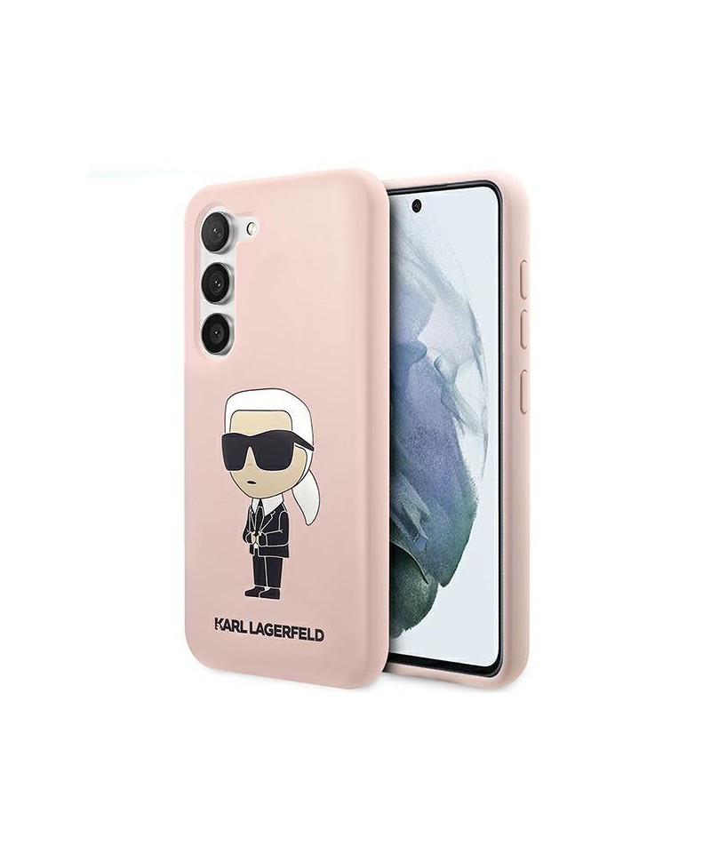 Karl Lagerfeld KLHCS23MSNIKBCP S23+ S916 hardcase pink/pink Silicone Ikonik
