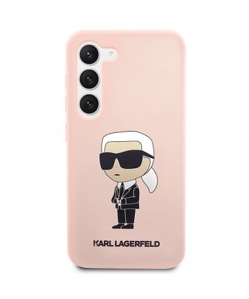 Karl Lagerfeld KLHCS23MSNIKBCP S23+ S916 hardcase pink/pink Silicone Ikonik