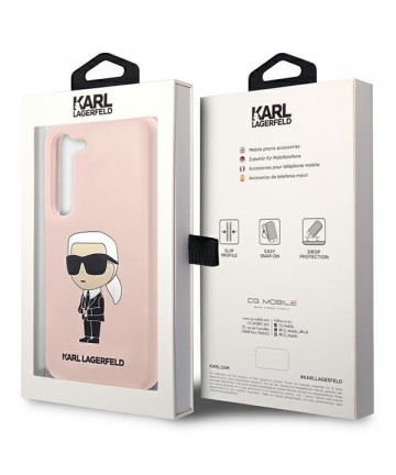 Karl Lagerfeld KLHCS23MSNIKBCP S23+ S916 hardcase pink/pink Silicone Ikonik