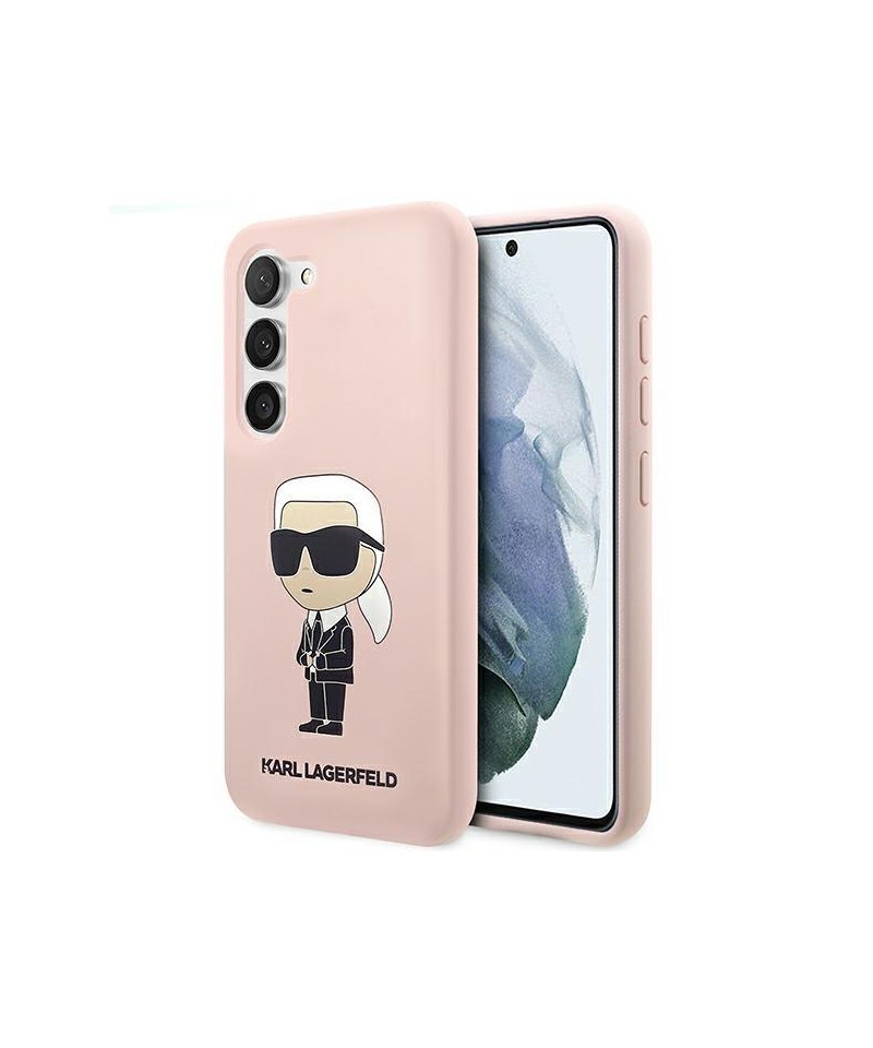 Karl Lagerfeld KLHCS23SSNIKBCP S23 S911 hardcase pink/pink Silicone Ikonik