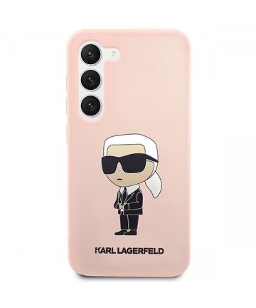 Karl Lagerfeld KLHCS23SSNIKBCP S23 S911 hardcase pink/pink Silicone Ikonik