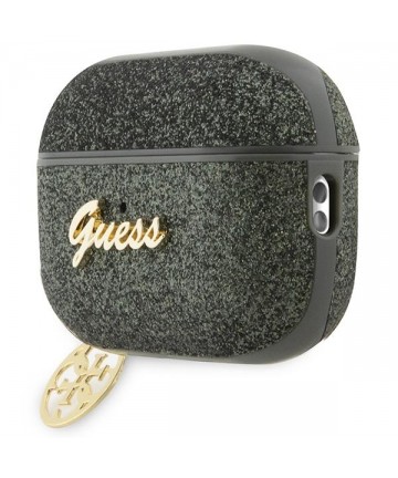Guess GUAP2GLGSHA AirPods Pro 2 cover green/kaki Glitter Flake 4G Charm