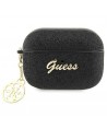 Guess GUAP2GLGSHK AirPods Pro 2 cover black/black Glitter Flake 4G Charm
