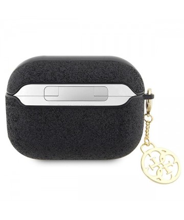 Guess GUAP2GLGSHK AirPods Pro 2 cover black/black Glitter Flake 4G Charm