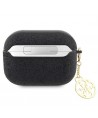 Guess GUAP2GLGSHK AirPods Pro 2 cover black/black Glitter Flake 4G Charm