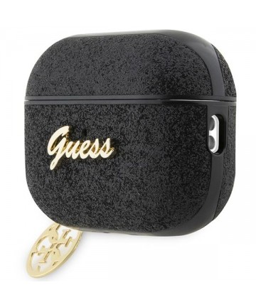 Guess GUAP2GLGSHK AirPods Pro 2 cover black/black Glitter Flake 4G Charm