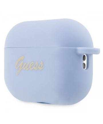 Guess GUAP2LSCHSB AirPods Pro 2 cover blue/blue Silicone Charm Heart Collection