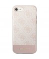 Guess GUHCI8G4GLPI iPhone 7/8/SE 2020/ 2022 pink/pink hard case 4G Stripe Collection