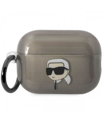 Karl Lagerfeld KKLAP2HNIKTCK Airpods Pro 2 cover black/black Ikonik Karl Lagerfeld